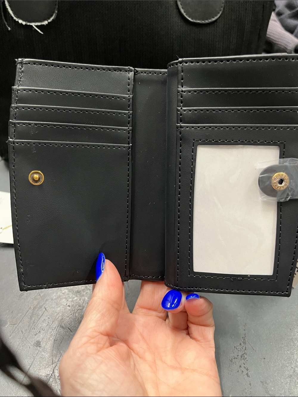 NWT Anne Klein Black Wallet Card Holder with Gold Horsebit Accent 2pc bundle - Picture 5 of 9